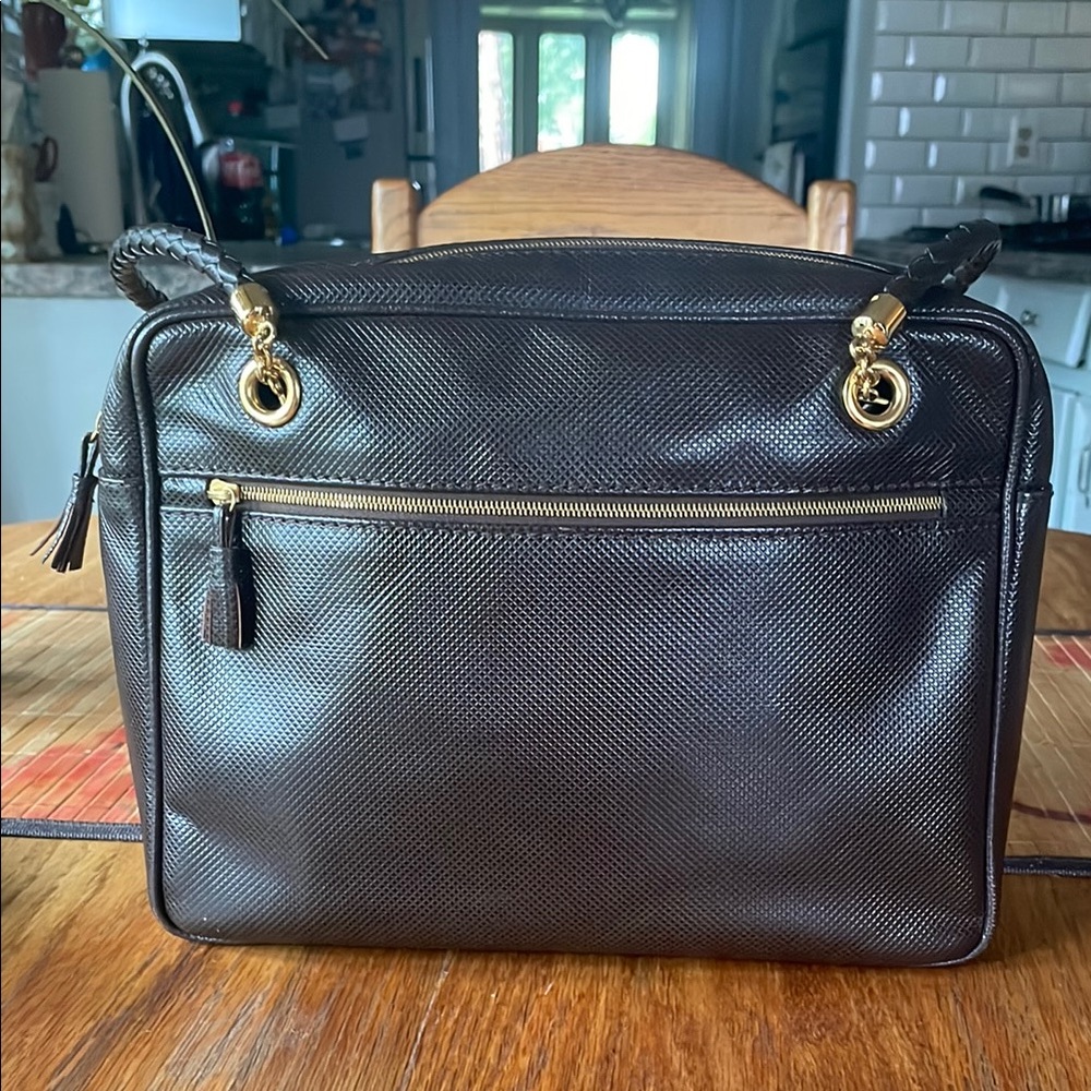 Bottega Veneta Brown Leather Shoulder Bag   Made in Italy